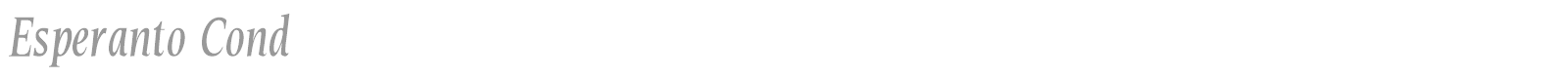 Esperanto Cond font preview